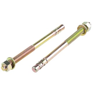 RS PRO Carbon Steel Zinc Plated Through Bolt Anchor M16 x 220 mm 16 mm 908-6999