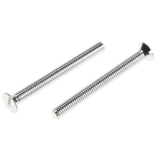 RS PRO Slot Countersunk Steel Machine Screw M4 40 mm Passivated Zinc Plated 908-7416
