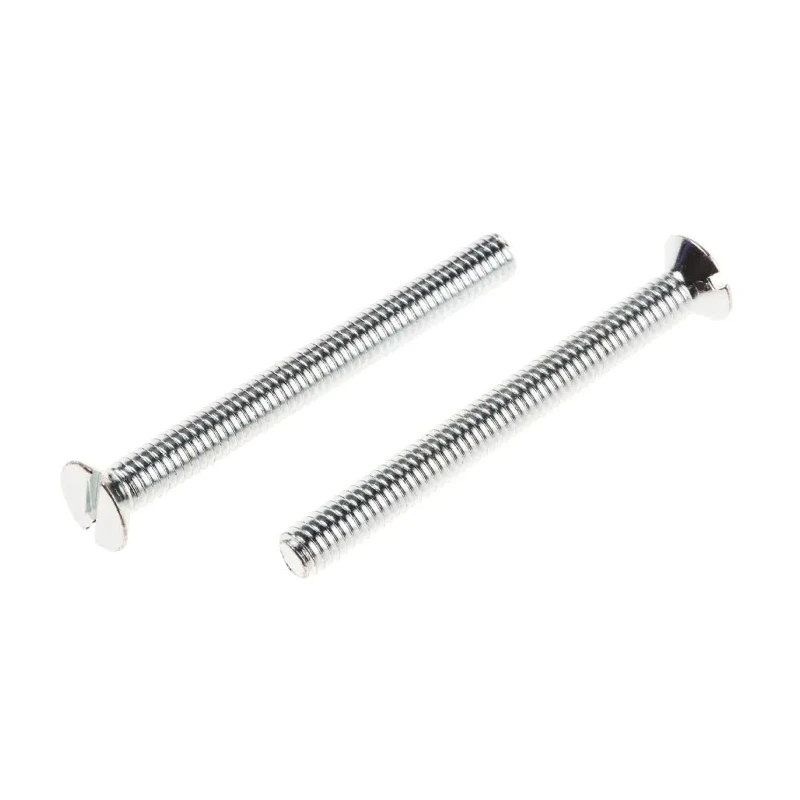 RS PRO Slot Countersunk Steel Machine Screw M4 40 mm Passivated Zinc Plated 908-7416