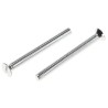 RS PRO Slot Countersunk Steel Machine Screw M4 40 mm Passivated Zinc Plated 908-7416