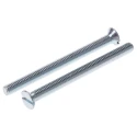 RS PRO Slot Countersunk Steel Machine Screw M4 50 mm Passivated Zinc Plated 908-7419