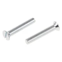 RS PRO Slot Countersunk Steel Machine Screw 30 mm M5 908-7422