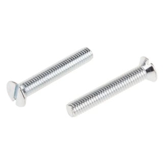 RS PRO Slot Countersunk Steel Machine Screw 30 mm M5 908-7422