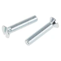 RS PRO Slot Countersunk Steel Machine Screw 30 mm M6 908-7435