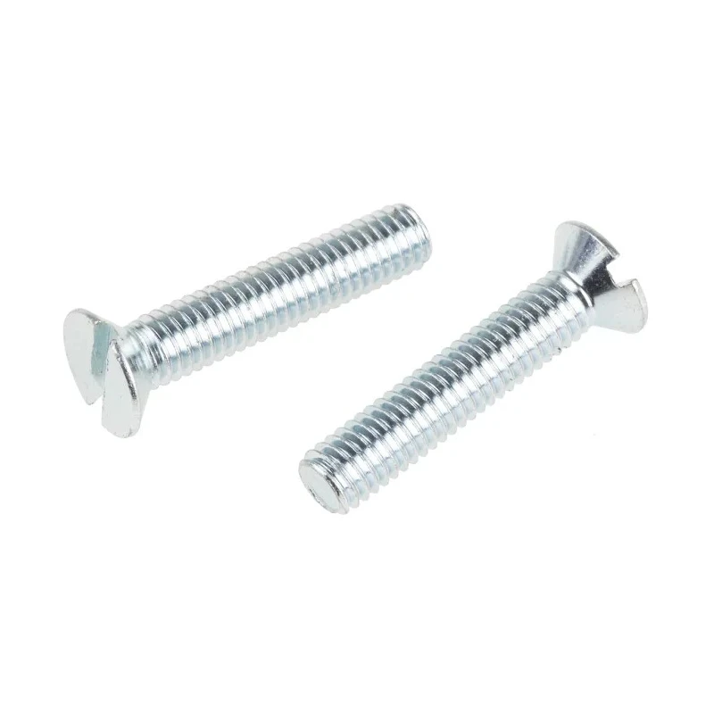 RS PRO Slot Countersunk Steel Machine Screw 30 mm M6 908-7435