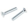 RS PRO Slot Countersunk Steel Machine Screw 30 mm M6 908-7435