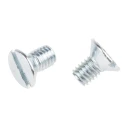 RS PRO Slot Countersunk Steel Machine Screw 10 mm M6 908-7431