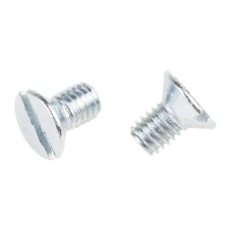 RS PRO Slot Countersunk Steel Machine Screw 10 mm M6 908-7431