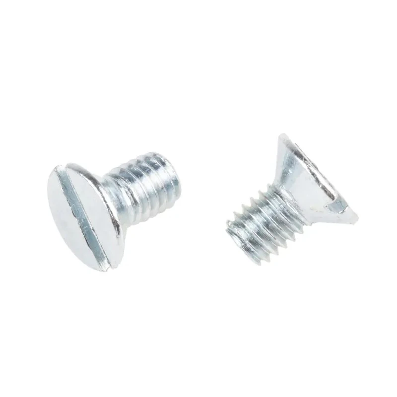 RS PRO Slot Countersunk Steel Machine Screw 10 mm M6 908-7431