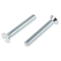 RS PRO Slot Countersunk Steel Machine Screw M8 50 mm Length Passivated Zinc Plated 908-7469