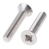 RS PRO Pozidriv Countersunk Steel Machine Screw M2.5 10 mm Passivated Zinc Plated 908-7475