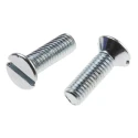 RS PRO Slot Countersunk Steel Machine Screw M3 Thread Length 10 mm 908-7362