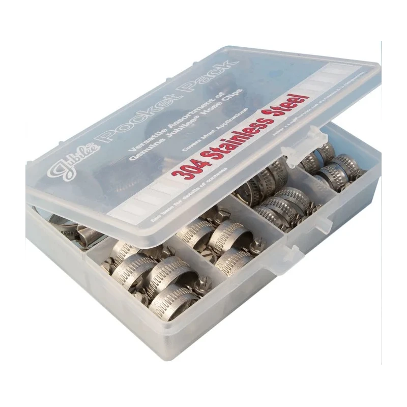 Jubilee 32 Piece Stainless Steel Hose Clip Kit PPSS