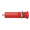 Schutzinger Red Female Banana Socket 4 mm Connector Tab Termination 1kV 16A Nickel Plating HSEB 3125 L Ni / RT