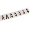 HellermannTyton Helagrip Slide-On Cable Marker Black, Pre-printed "A", 3 mm Cable, White, 1 mm Cable 901-10538 909-2954-PVC