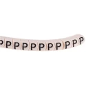 HellermannTyton HGDC Slide-On Cable Marker, Black, Pre-printed "P", 1 mm to 3 mm Cable Diameter 901-10553 909-3008-PVC