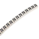 HellermannTyton HGDC Slide-On Pre-Printed Cable Marker Black Legend N for 2-5 mm Cables 901-10595 909-3143-PVC