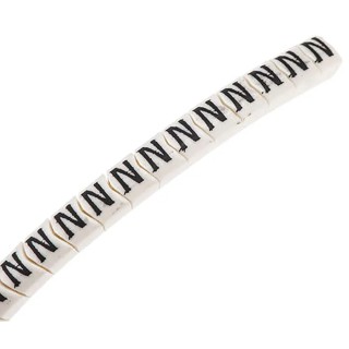 HellermannTyton HGDC Slide-On Pre-Printed Cable Marker Black Legend N for 2-5 mm Cables 901-10595 909-3143-PVC