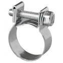 Jubilee Zinc Plated Mild Steel Mini Slotted Hex Nut Bolt Hose Clip with 14-16 mm Inside Diameter NB1416MS