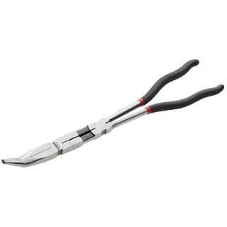 Facom Long Half-Round Nose Plier Serrated 340mm Overall Length 77mm Jaw 45° Nose Angle 195.34L
