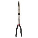 Facom Long Half-Round Nose Plier Serrated Jaw 81mm, Ergonomic Handle, 340mm Overall Length 185.34L