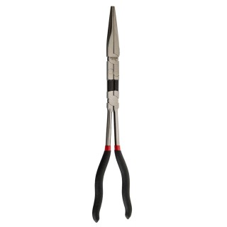 Facom Long Half-Round Nose Plier Serrated Jaw 81mm, Ergonomic Handle, 340mm Overall Length 185.34L