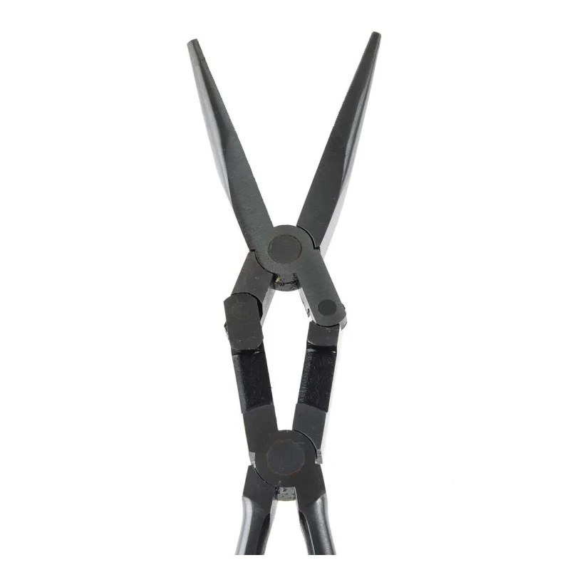 Facom Long Half-Round Nose Plier Serrated Jaw 81mm, Ergonomic Handle, 340mm Overall Length 185.34L