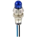 Sloan Blue Panel Mount Indicator 28V dc, 5V dc, 20mA, Lead Wire Termination, IP68, Prominent Bezel 1782816B1B91GCL1