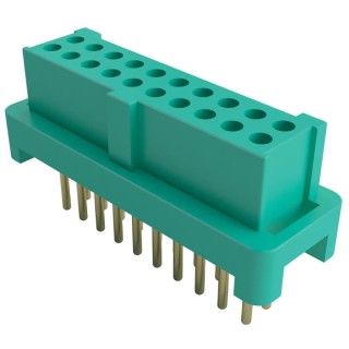 HARWIN Gecko Series Straight Through Hole PCB Socket, 10-Contact, 2 Row, 1.25 mm Pitch, 2.8A, 250V G125-FV11005L0P
