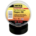 3M ™ Super 88 Black Polyvinyl Chloride Electrical Insulation Tape, 19mm Width x 20m Length, Rubber Super 88 19mm x 20 m