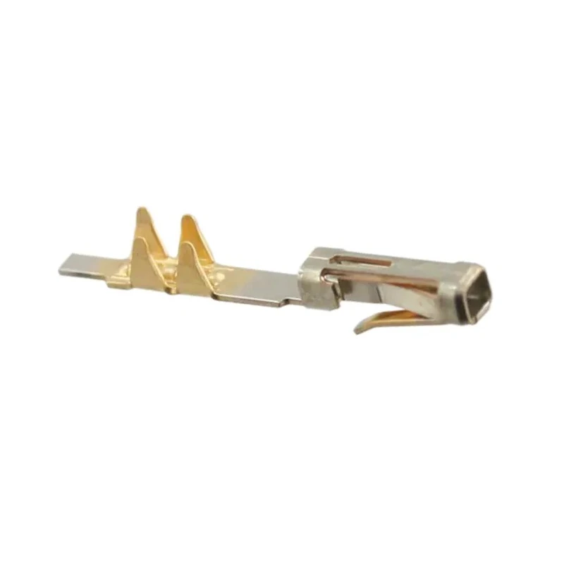 TE Connectivity FFC Series Female Crimp Terminal 2A Current Gold Plated Phosphor Bronze Contact 12.01mm Length 1-487117-1