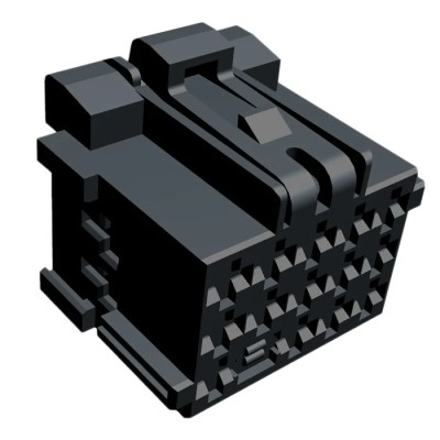 TE Connectivity Junior Power Timer Automotive Connector Female Black Plug-in 14 Way Crimp Termination 1355206-1