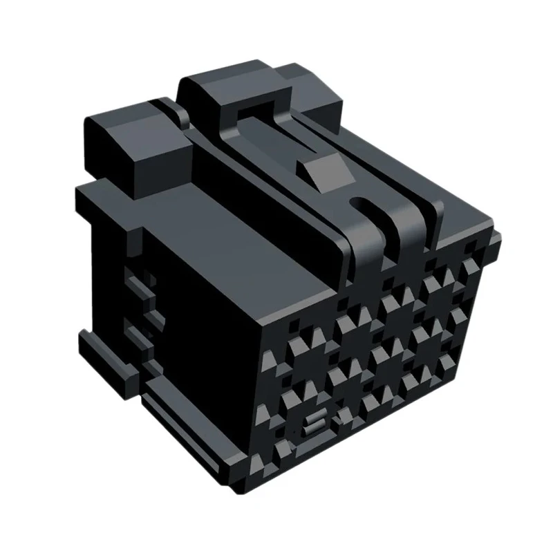 TE Connectivity Junior Power Timer Automotive Connector Female Black Plug-in 14 Way Crimp Termination 1355206-1