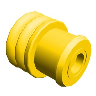 TE Connectivity MCP Automotive Connector Seal Wire Seal Plug-In Male Silicone Yellow 8.2x8.2x8.5mm 963245-1