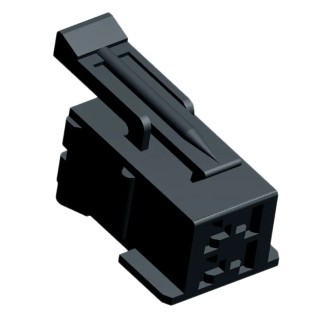 TE Connectivity Junior Power Timer Automotive Connector Female Black 4 Way Crimp Termination 929504-1