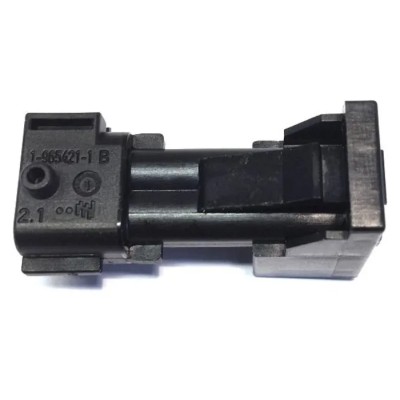 TE Connectivity Junior Power Timer Automotive Male Connector Black Panel Mount 2 Way Crimp 1-965421-1