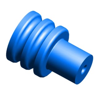 TE Connectivity Automotive Connector Seal Junior Power Timer Cable Male Wire Seal Plug-In 963294-1