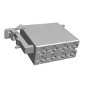TE Connectivity Junior Timer Automotive Connector Female Grey Plug-in 8 Way Crimp Termination 962189-1