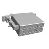 TE Connectivity Junior Timer Automotive Connector Female Grey Plug-in 8 Way Crimp Termination 962189-1