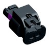 TE Connectivity MCON 1.2 Automotive Connector Female 2 Way Crimp Termination Black 25A 1-1670916-1