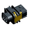 TE Connectivity HDSCS Automotive Connector Male Black Plug-in 7 Way Crimp Termination 1-1703648-1