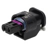 TE Connectivity Automotive Connector Housing Female 2 Contacts 25A Crimp Termination Black 1-1718643-1