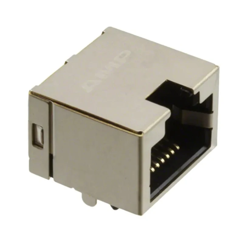 TE Connectivity Cat3 Shielded RJ45 Connector Female Through Hole Right Angle 1 Port 8 Way RJ45 