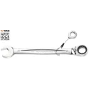 Facom Combination Ratchet Spanner Satin Chrome Height Safe 236mm Overall 18 mm 467.18SLS