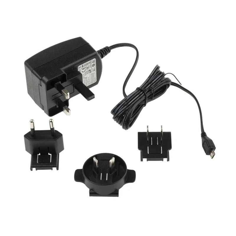 Stontronics Raspberry Pi Power Supply Micro USB Type B Universal Plug 5.1V 2.5A Cable 1.5m T5989DV-RS