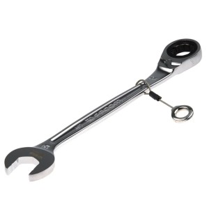 Facom Combination Ratchet Spanner Satin Chrome Height Safe 24 mm Size 321 mm Overall Length 467.24SLS