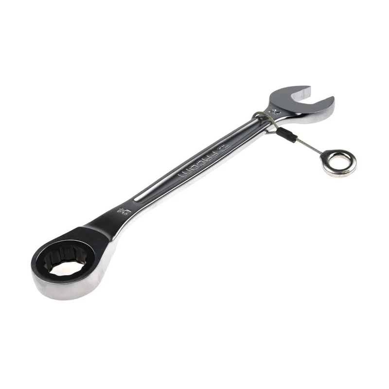 Facom Combination Ratchet Spanner Satin Chrome Height Safe 24 mm Size 321 mm Overall Length 467.24SLS