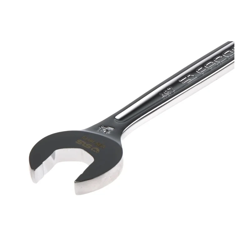 Facom Combination Ratchet Spanner Satin Chrome Height Safe 24 mm Size 321 mm Overall Length 467.24SLS