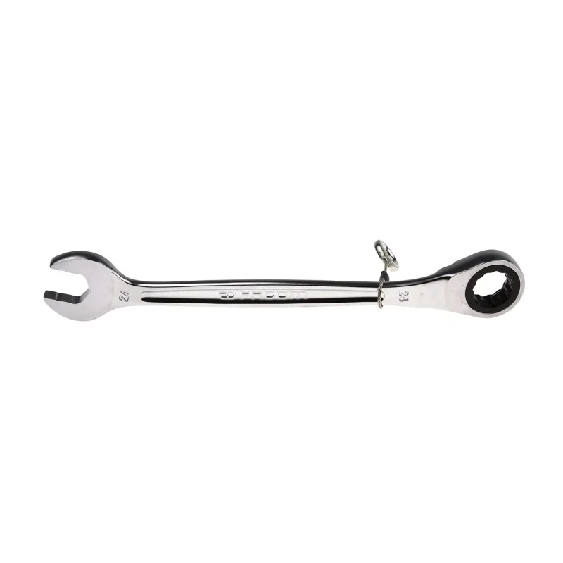 Facom Combination Ratchet Spanner Satin Chrome Height Safe 24 mm Size 321 mm Overall Length 467.24SLS