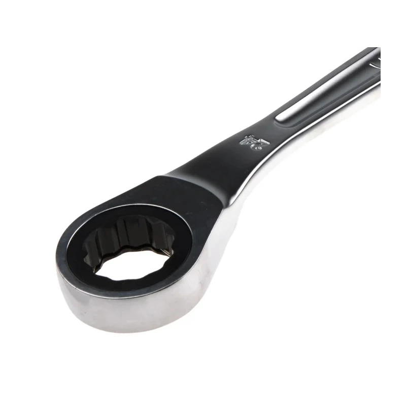 Facom Combination Ratchet Spanner Satin Chrome Height Safe 24 mm Size 321 mm Overall Length 467.24SLS